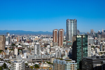 Fototapeta na wymiar Tokyo central area city view at daytime.