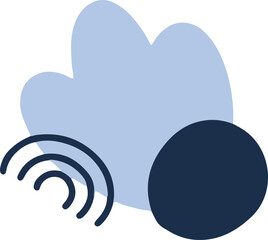 hand draw shape abstract