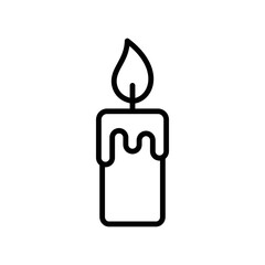 candle icon vector design template in white background