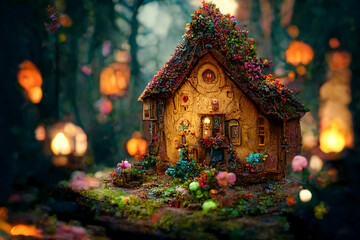 Fototapeta premium Gingerbread village