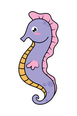 cute seahorse icon