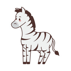 Fototapeta na wymiar cute zebra icon