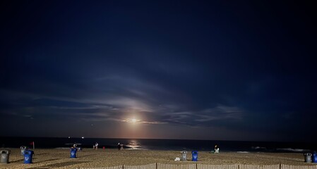 moon on the beach