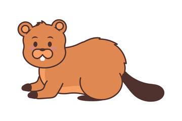 cute beaver icon