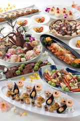 宴会料理・ビュッフェ・バイキング・パーティー・大皿・卓盛り料理