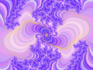 Pink violet flower abstract background with waves