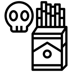 Quit smoking_dangerous line icon,linear,outline,graphic,illustration