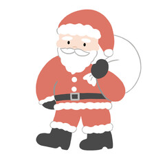 santa claus isolated on white