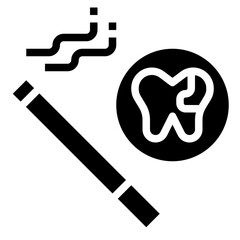 Quit smoking_tooth line icon,linear,outline,graphic,illustration