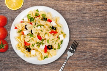 Tasty Italian Dish with Pasta noodle dish