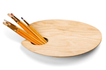 Artist's Palette and Brushes