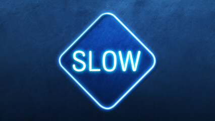 road sign icon light glow blue bright symbol with dark background icon in chat neon animation A bright blue glowing symbol with a dark background.