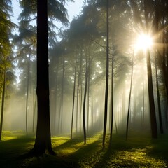 Forest during Dawn 