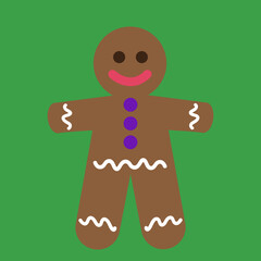 simple gingerbread man for christmas