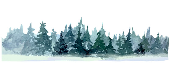 winter forest landscape