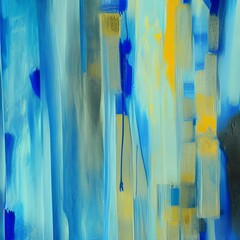 Blue Abstract Painting 