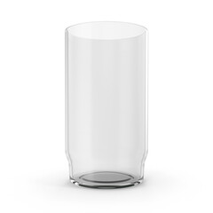 empty glass isolated on white transparent