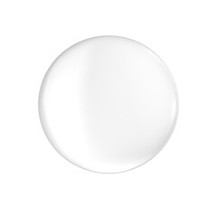 Fototapeta crystal ball on white background transparent obraz