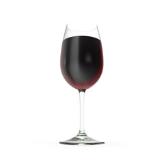 red wine in glass transparent