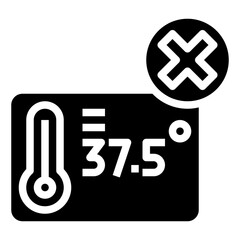 thermometer glyph icon,linear,outline,graphic,illustration