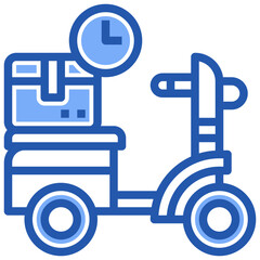 delivery time line icon,linear,outline,graphic,illustration