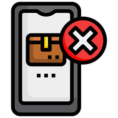 Obraz premium wrong line icon,linear,outline,graphic,illustration