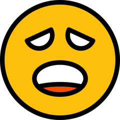 scared emoticon illustration