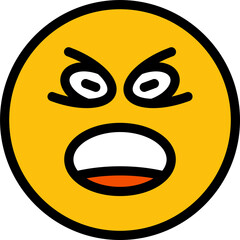 angry emoticon illustration