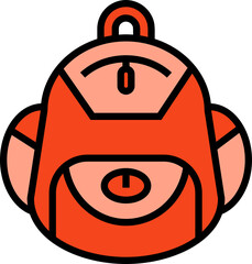 school bag icon illustration