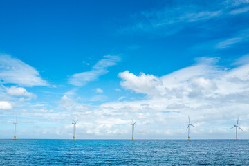 제주도의 푸른바다와 하늘