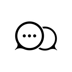 speech bubble icon on white background