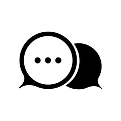 speech bubble icon on white background