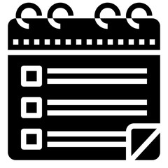 To Do List glyph icon,linear,outline,graphic,illustration