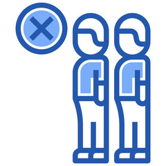 social distancing line icon,linear,outline,graphic,illustration