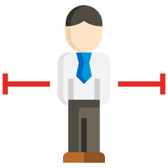 social distancing flat icon,linear,outline,graphic,illustration