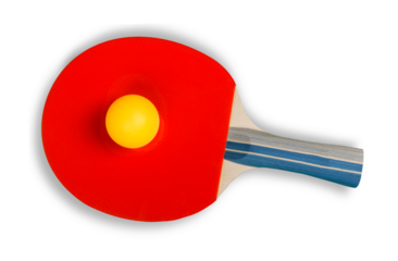 Table Tennis Racket and Ball