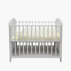 baby bed in a crib