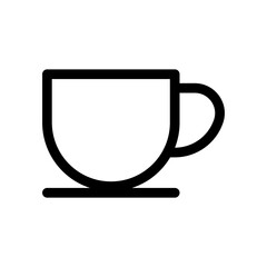 coffee cup icon in trendy flat design