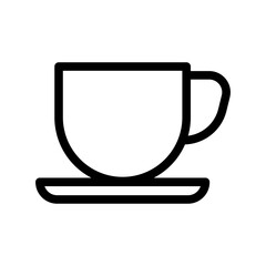 coffee cup icon in trendy flat design