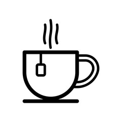tea cup icon in trendy flat design