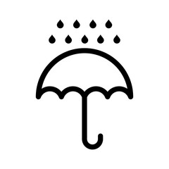 umbrella icon vector logo template in trendy flat design