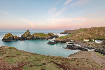 Kynance Cove on the Lizard peninsular Cornwa