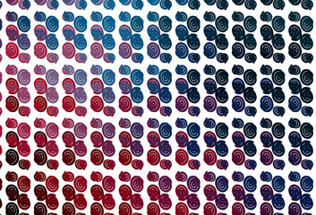 Light Blue, Red vector template with bubble shapes.