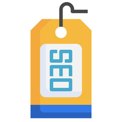 seo tag flat icon,linear,outline,graphic,illustration