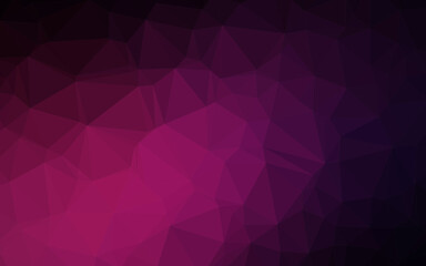 Dark Pink vector low poly cover.