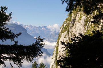 Scenic shot of a landscape in switzerland