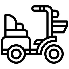 scooter line icon,linear,outline,graphic,illustration