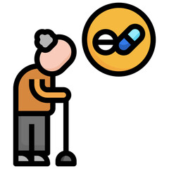 drug flat icon,linear,outline,graphic,illustration