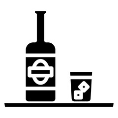 Alcohol glyph icon