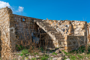 The village of Salaparuta, destroyed by the 1968 Belice earthquake in Sicily. The main area of...